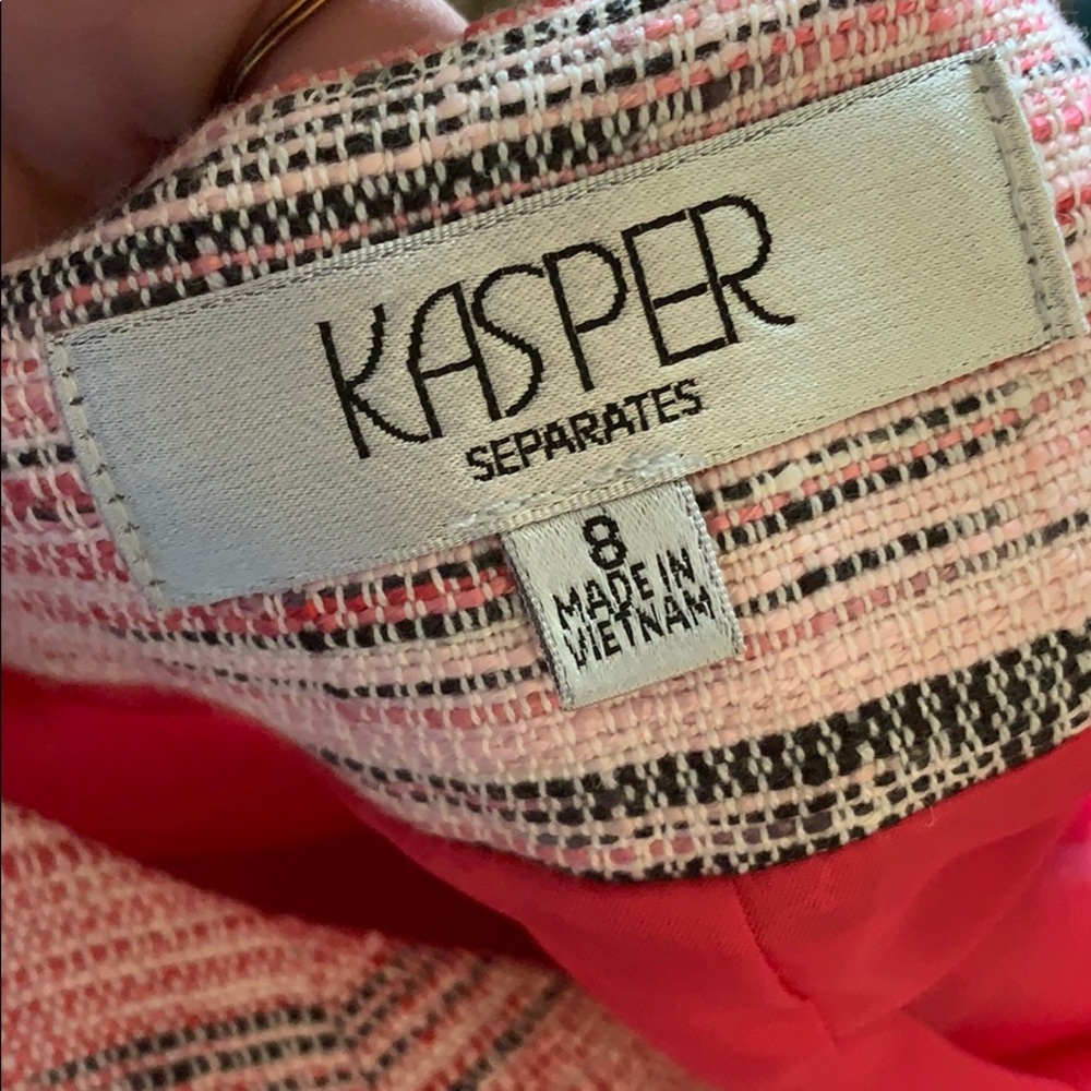 Kasper\ Multi Colored Open Front Blazer - image 2